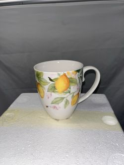 Princess House Marbella Limoncello Coffee Mugs Set of 4 3289 Boxed