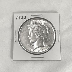 Uncirculated 1922 Piece, Silver Dollar 