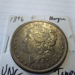 1896 Unc Toner Morgan Pingcoin Tested 