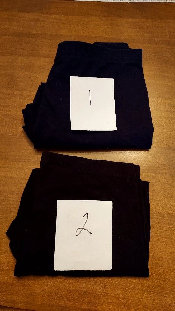 Ladies Blue/Black Capri Leggings