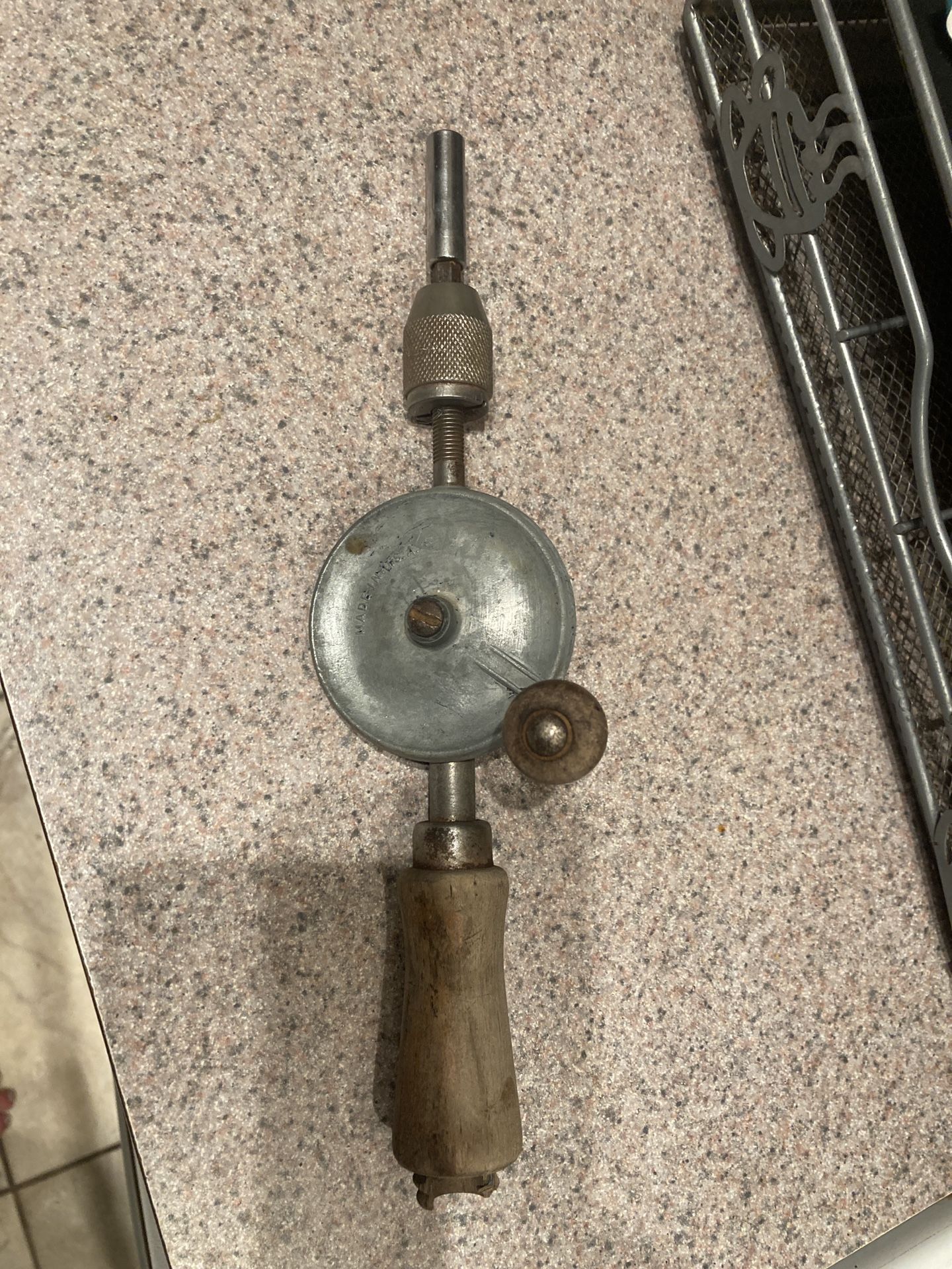 1939 Stanley Hand drill Antique Tools