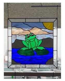Stained Glass Window - Frog
