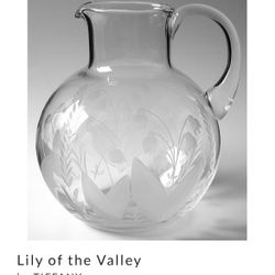 Tiffany And Co Glass Pitcher