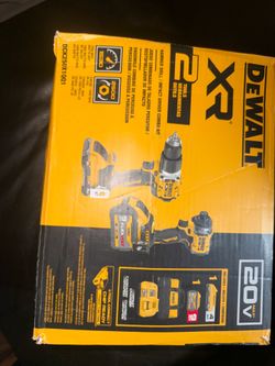 DeWalt XR 20V MAX Hammer Drill Impact Driver Combo Kit DCK250X1QQ1