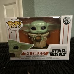 Grogu With Cup Funko Pop