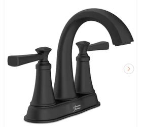Rumson 4 in. Centerset 2-Handle Bathroom Faucet in Matte Black