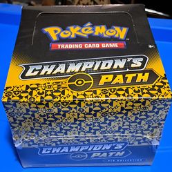 Pokemon Chanpions Path sealed pin collection display