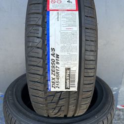 215/45/17 New set Of Falken Tires Installed 