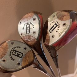 Vintage Northwestern Golf Clubs