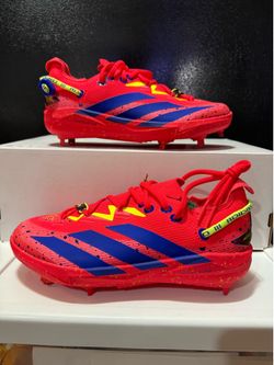 Adidas Adizero Electric+ 2.0 Shades Baseball Cleats Red JH9156 Mens Size 6.5 NWT