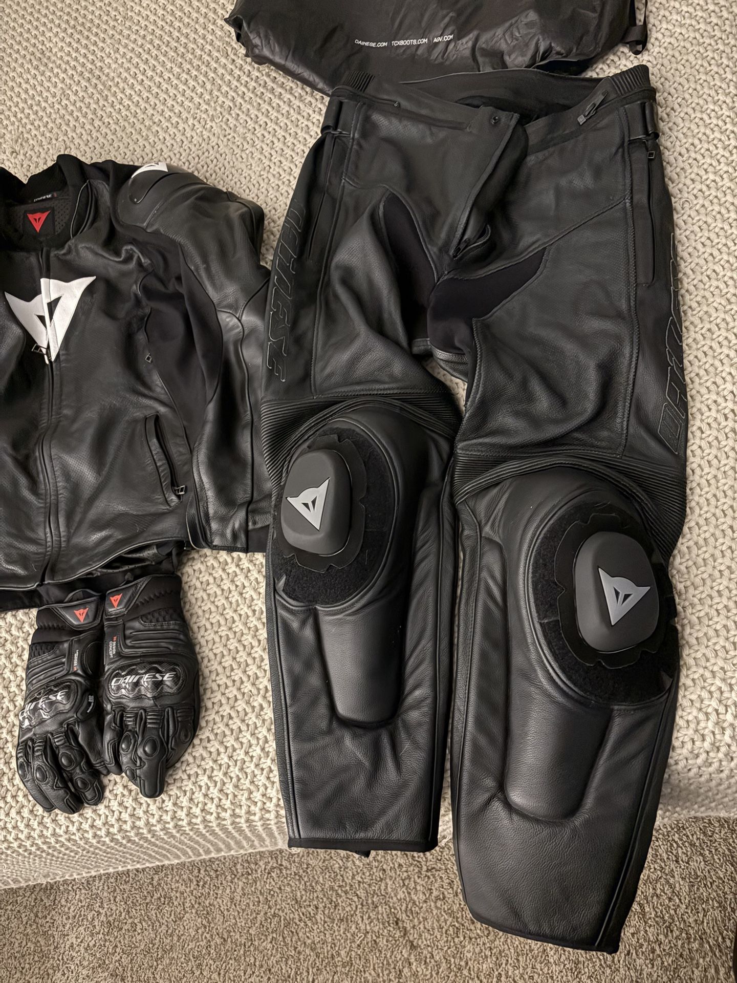 Dianese Sportbike Riding Jacket Pants Gloves