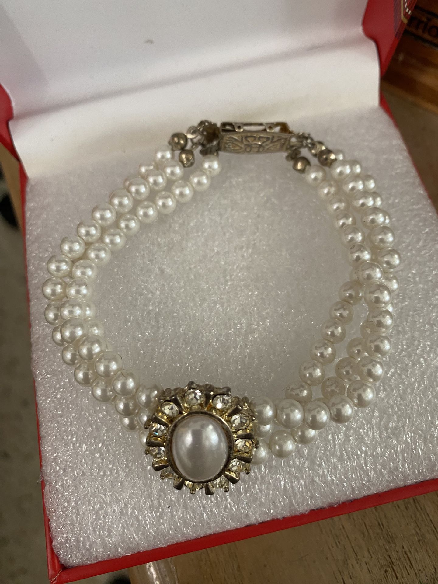 Pulsera Gold Fillet Perlas Joyas Antiguas