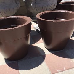 New Flower Pots Made Out Of Cement Beautiful Yard Decoration 