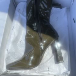 Aldo Army Green Fidella Boots Size 8.5
