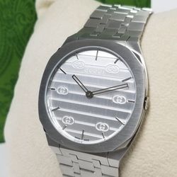 Gucci Silver Tone Stainless Steel Men's Watch