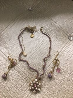 Juicy Couture authentic necklace and earring set