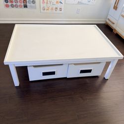 Pottery Barn Kids Carolina Grow-With-You Activity Table + Rolling Drawers