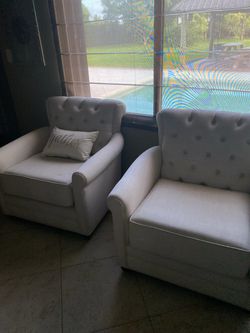 $100 ea Pair of Tufted Accent Chairs from Wayfair