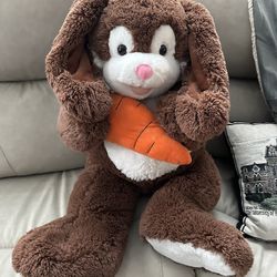 Easter Bunny Large Plush With Carrot