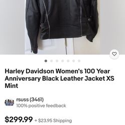 Harley-Davidson Women Leather Jacket XS