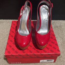 Red Wedges Paton Leather 