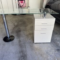 Glass Desk