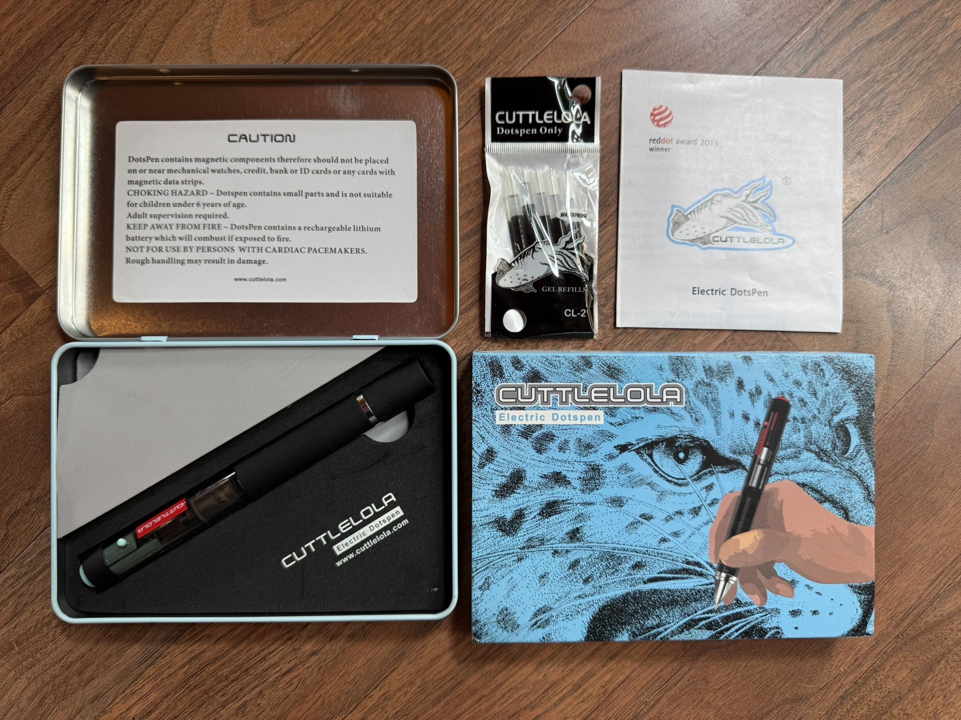 Cuttlelola DotsPen Rechargeable Electric Drawing Pen Artist Dotting w/ Refills