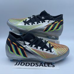 Adidas Predator Edge.3 FG Silver Soccer Cleats HR1524 Men’s Sz 9 NWT