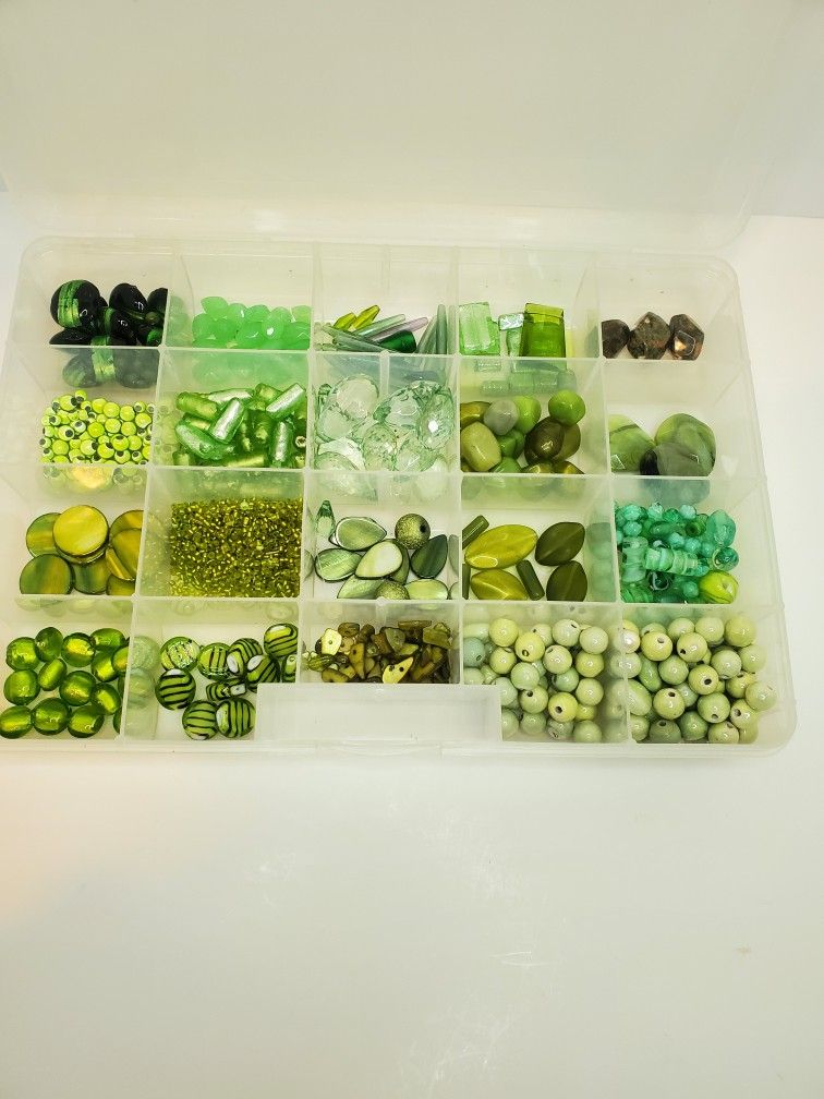 Case of Assorted Beads for Jewelry Making~Crafts~ Mosaics Vintage & NonVtg.
