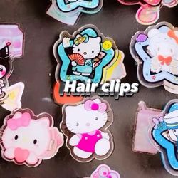Hello Kitty And Kuromi Hair Clips 