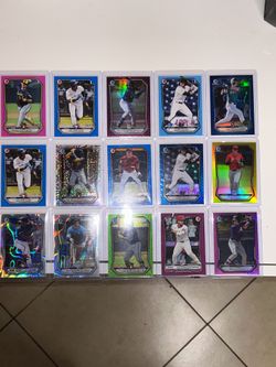 Numbered Card Lot Topps Bowman