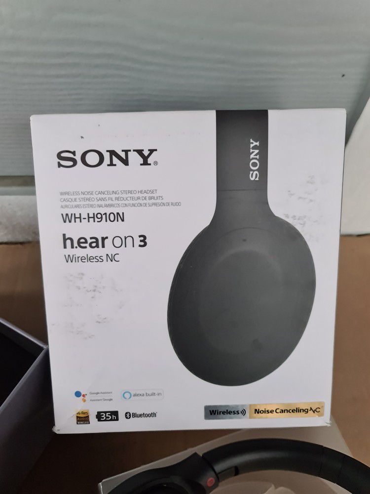 SONY - WH-H910N h.Ear on 3 Wireless Noise Canceling Over-The-Ear Bluetooth Dual Noise Cancellation Microphones High-Resolution Audio.