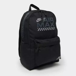 Nike Air Max Heritage 25L Backpack - School/Work/Gym - Black-White