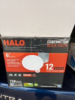 Halo 6" Slim Canless LED Downlights 8-Pack