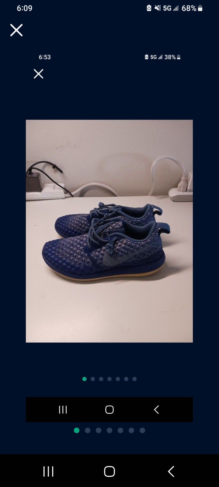 NIKE W Roshe Two Flyknit 365 Women's Sneaker Blue 861706 400, Size: 6 US New.
Only 30 dollars (on sale for 114 dollars).
And I gift a New sealed AESO