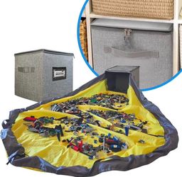 LEGO toy organizer box 11 x 11 set of 2