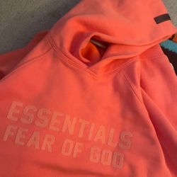 Coral essentials hoodie