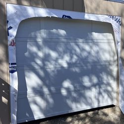 8x7 Garage Door On Sale Steel Back 