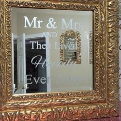 Mr & Mrs Gold Frame 