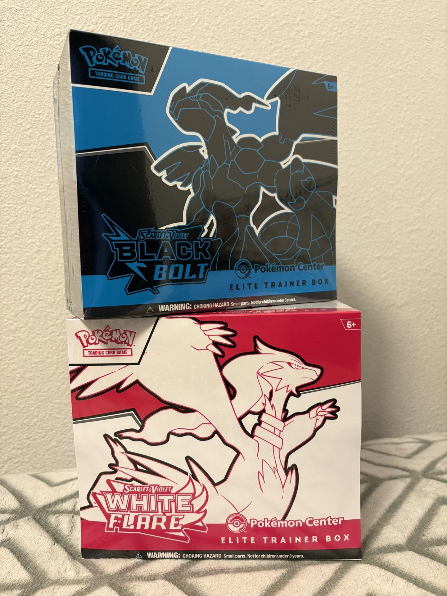 Black bolt and white flare Pokemon center eths
