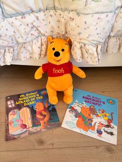 Winnie the Pooh Plush, 2 Books and bookends