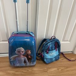 American Tourister Kids' Disney Frozen set Carry-On 16-Inch and backpack