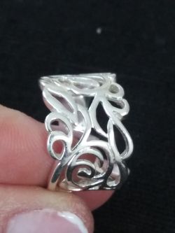 Sz7..❄Vintage 925 Sterling silver ring