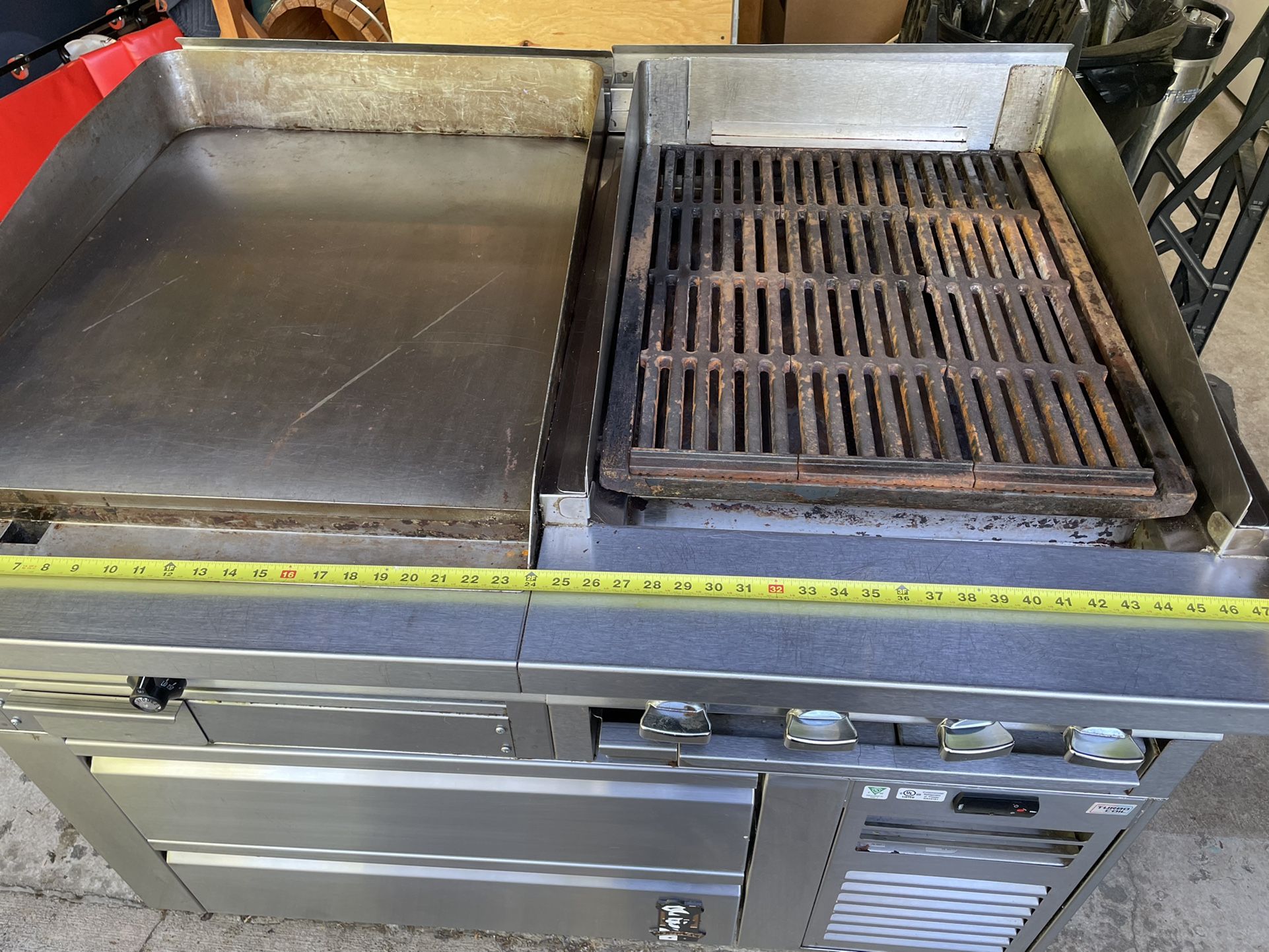 48” Montague Commercial Grill Griddle W Cooling Drawers for Sale in