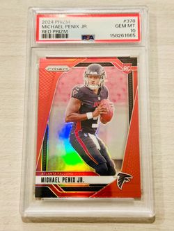 Rookie Michael Penix SSP RED PRIZM PSA 10 cash or trade