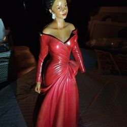 Vtg Hand Crafted Beautiful Lady In Gown