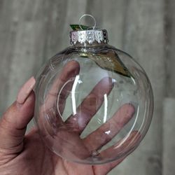 Large 4" Clear Ornaments