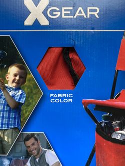 XGEAR FOLDING COOLER CHAIR -Red new in box
