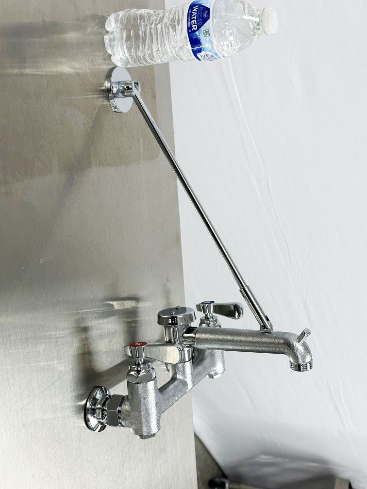 NSF Wall-Mounted Mop Sink Faucet 8 ins Centers BXF-S001