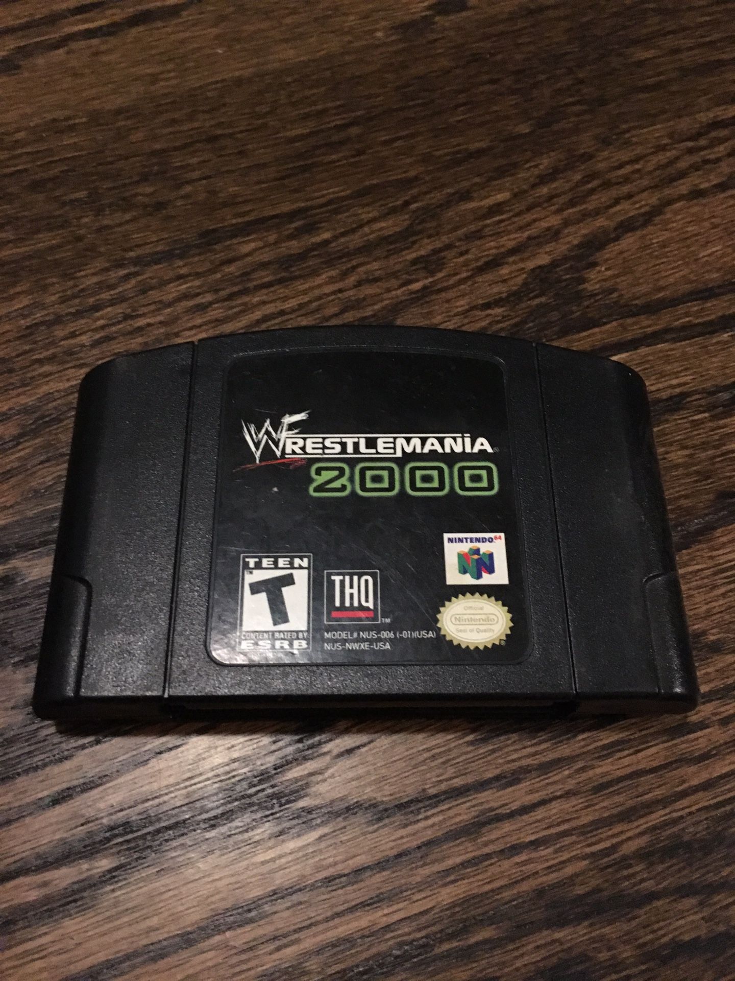 N64 WWF Wrestlemania 2000 Game